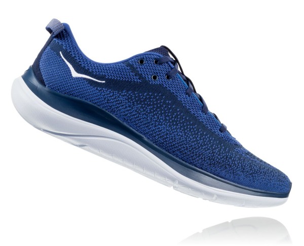 Hoka One One Hupana Flow Mens UK - Blue Road Running Shoes - FBARI7526